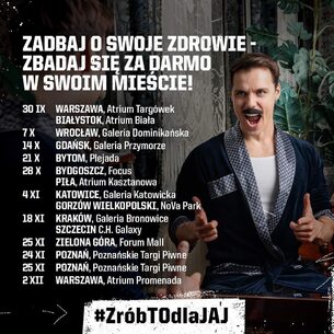 🔍🧔🏽 Witajcie, Panowie! Przypominamy o ważności regularnych badań profilaktycznych. Akcja @mosznowladcy już ruszyła! Dziś możecie zbadać się w Warszawie w Atrium Targówek. Badania są bezbolesne, bezpłatne i dostępne dla każdego mężczyzny. Nie czekajcie, dbajcie o swoje zdrowie i zróbcie to dla JAJ! 🙌🏼 

----

🔍🧔🏽 Hey, Gentlemen! We'd like to remind you of the importance of regular health check-ups. The @mosznowladcy campaign has already started! Today, you can get checked in Warsaw at Atrium Targówek. The examinations are painless, free, and available for every man. Don't wait, take care of your health and do it for the BALLS! 🙌🏼

@kptswiatelko 

#mosznowladcy #mosznowladcy2023 #zrobtodlajaj #fundacja #badania #movember #movember2023 #usg #meskiezdrowie #menshealthmonth #mustache #barber #zew #zewformen